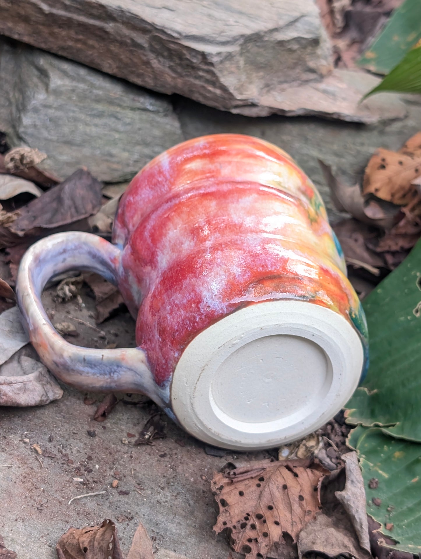 Vivid Rainbow Swirl Mug