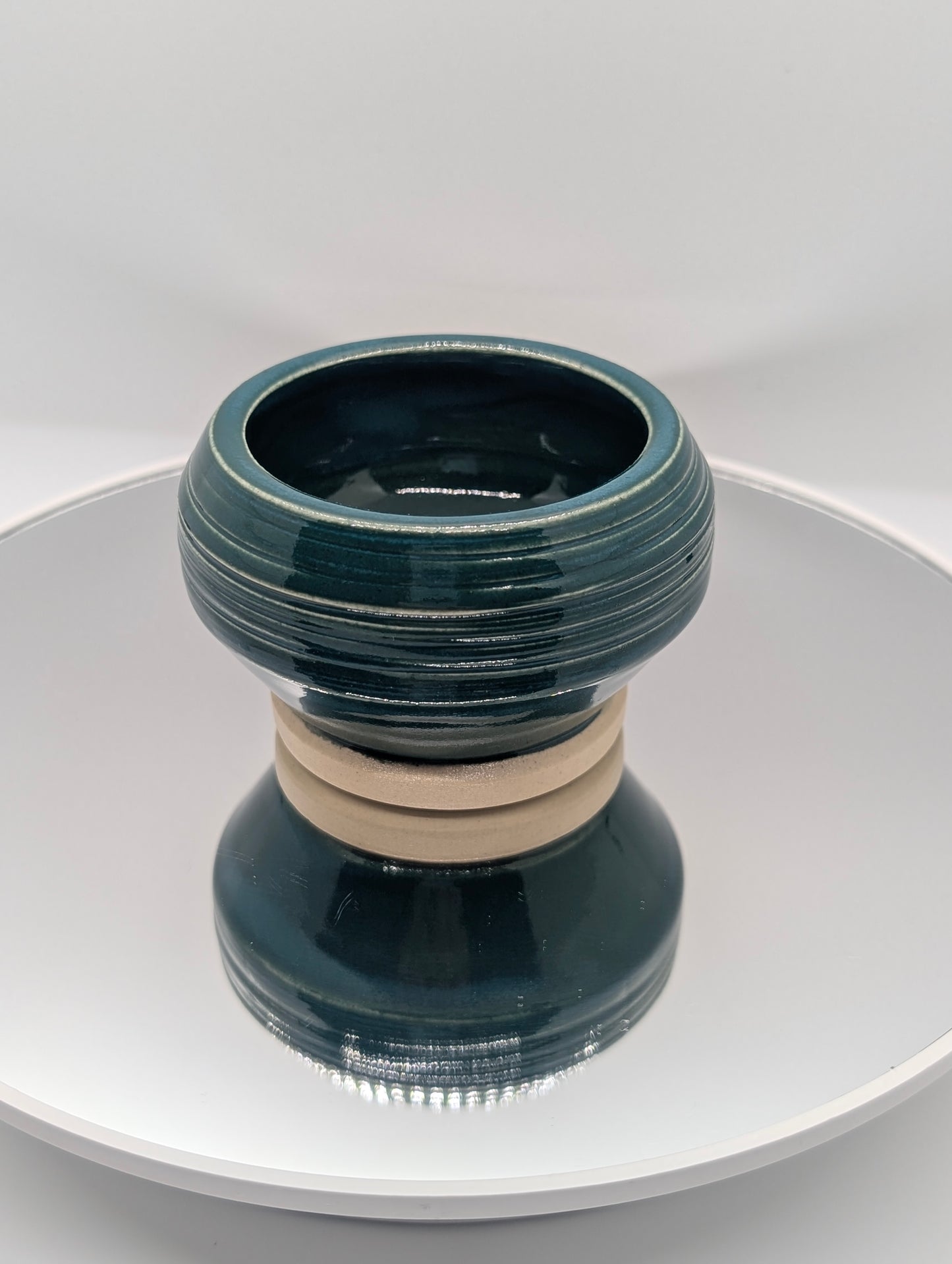 Teal mini planter