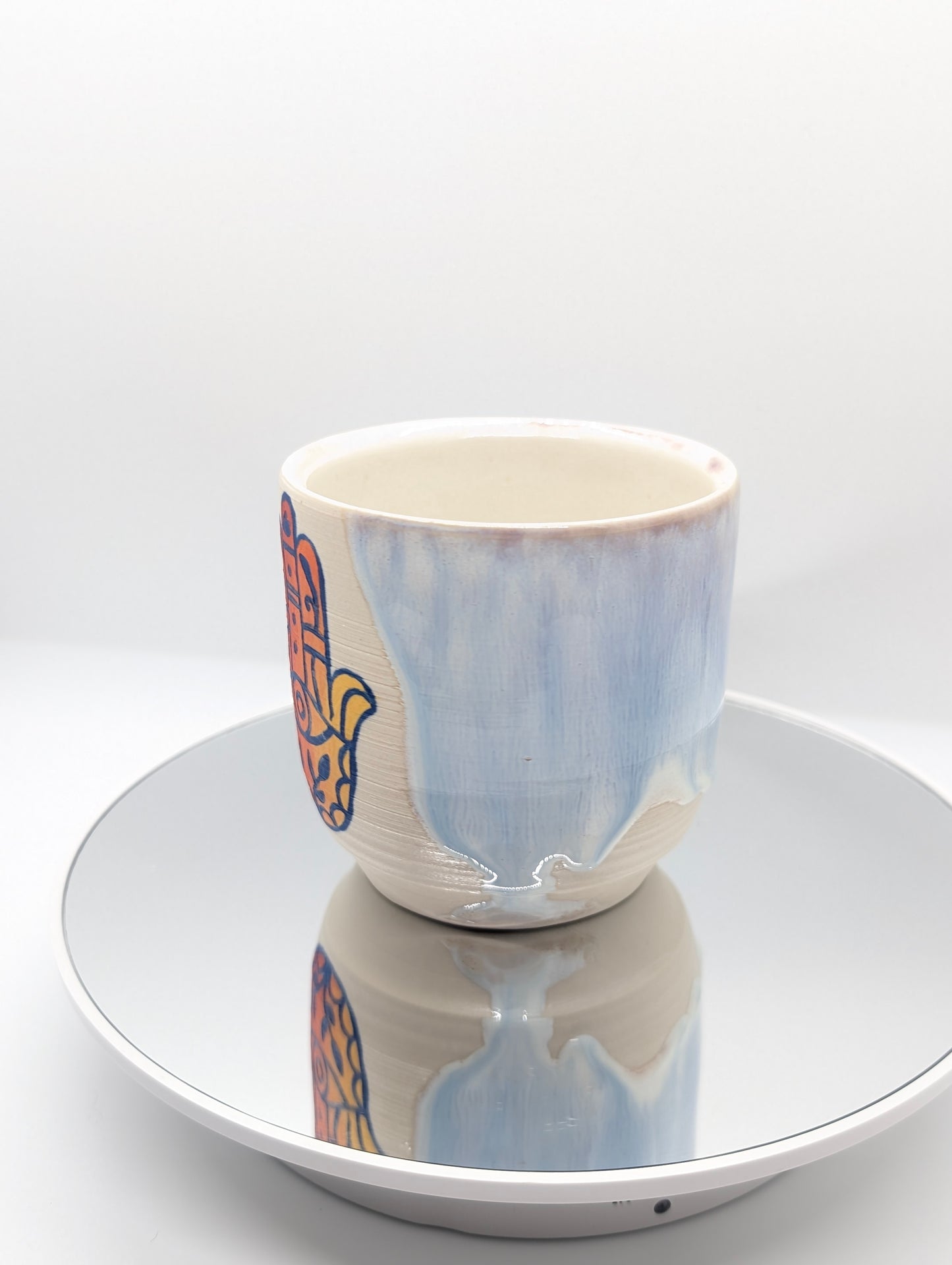 🪬 Hamsa cup with nebula glaze