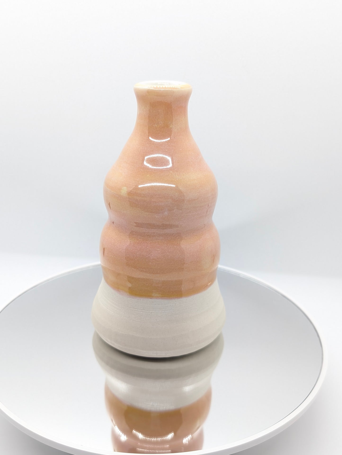 Peachy keen bubble vase