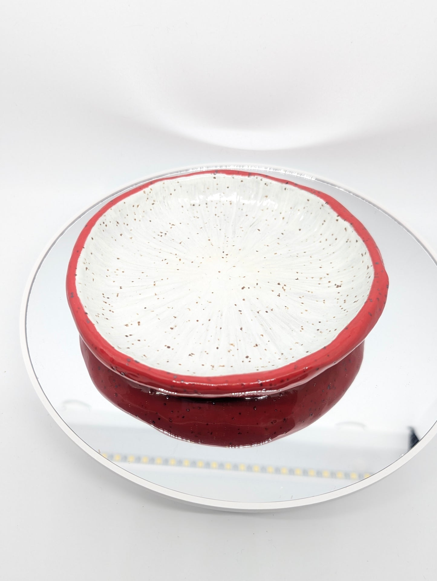 Mushroom cap dish