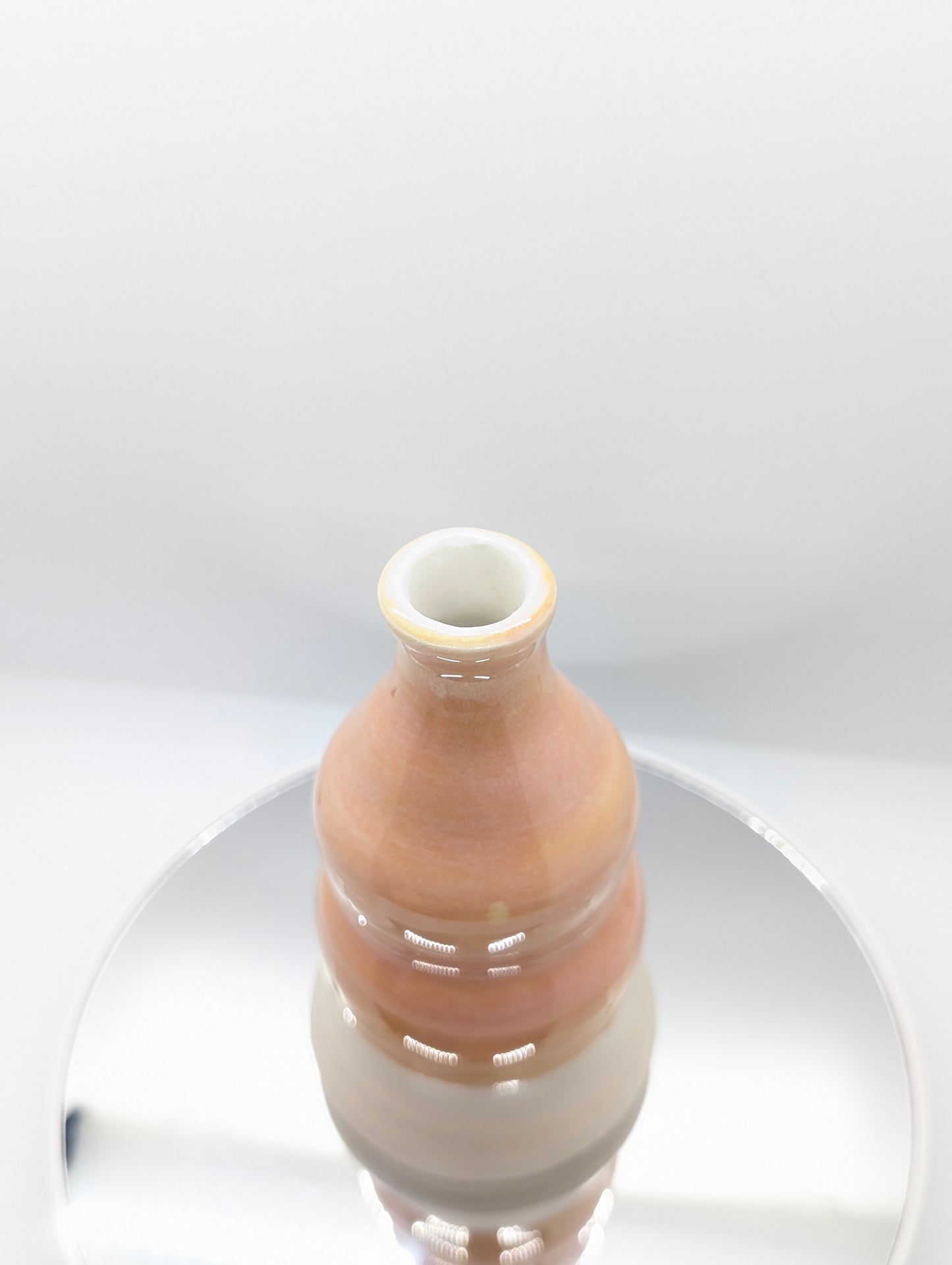 Peachy keen bubble vase
