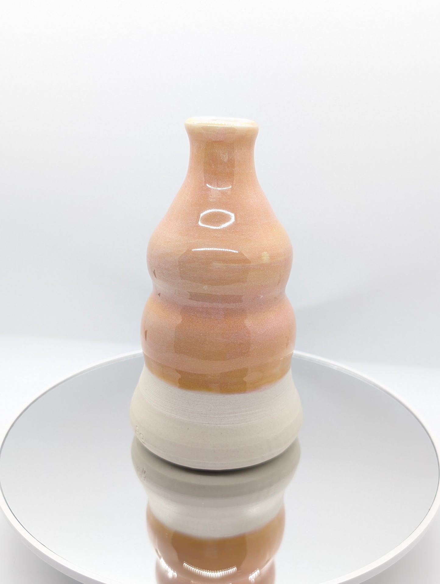 Peachy keen bubble vase