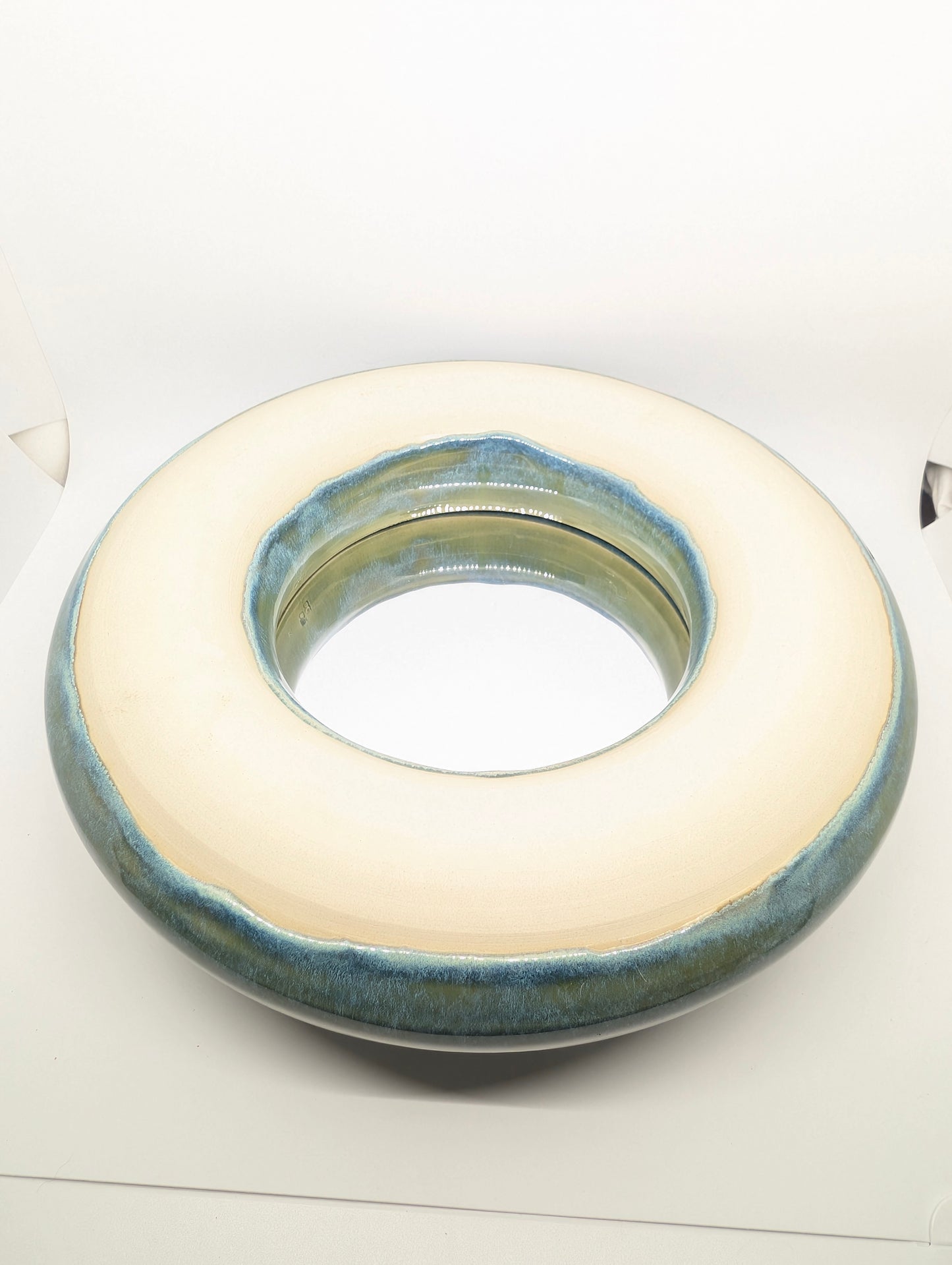 Flower, moss or succulent donut planter