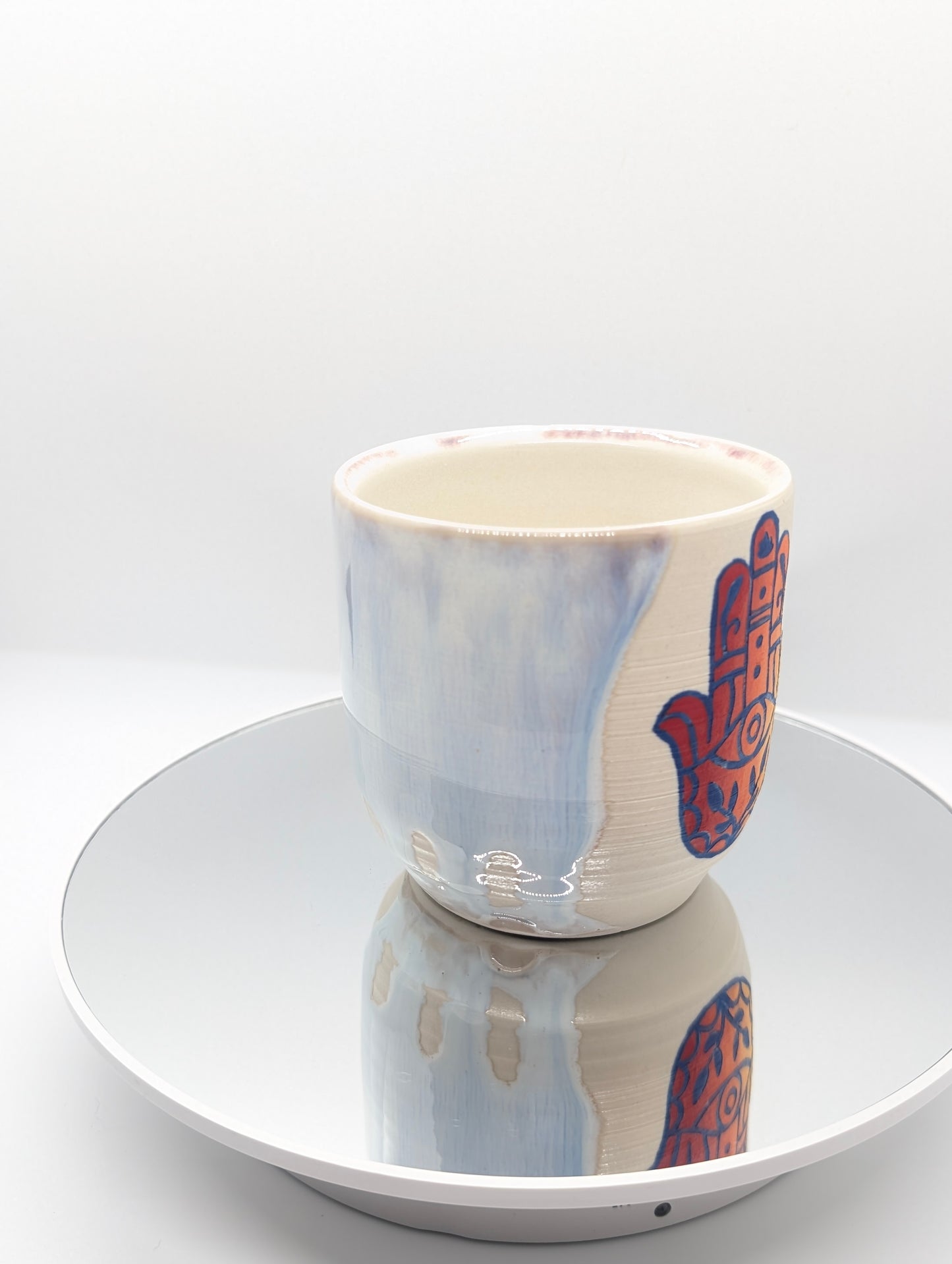 🪬 Hamsa cup with nebula glaze