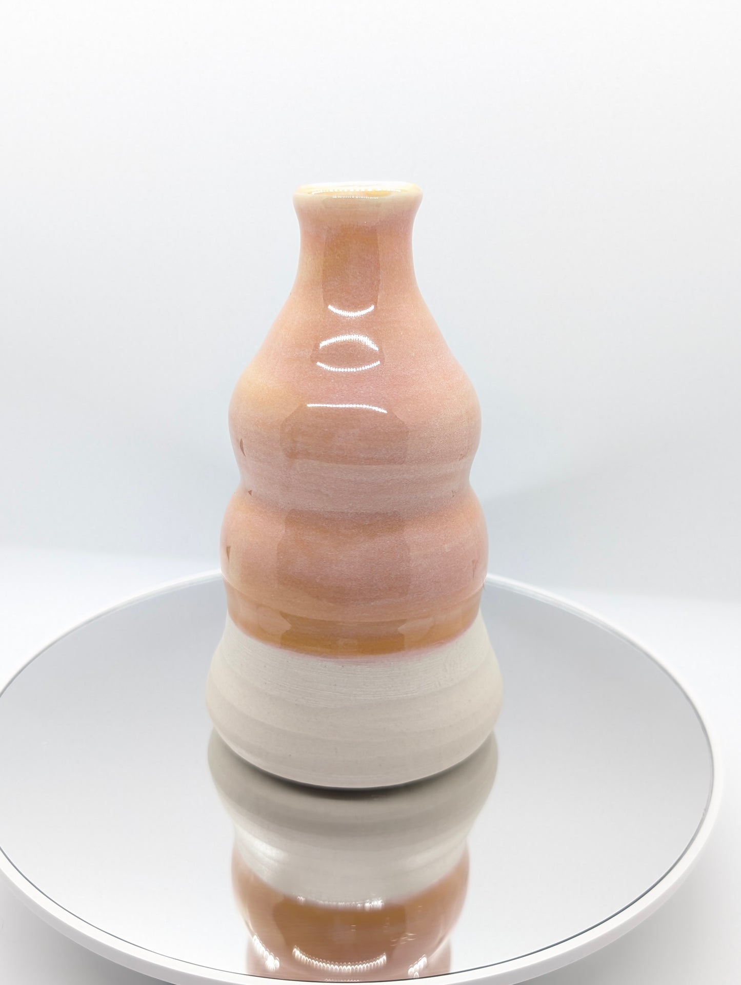 Peachy keen bubble vase