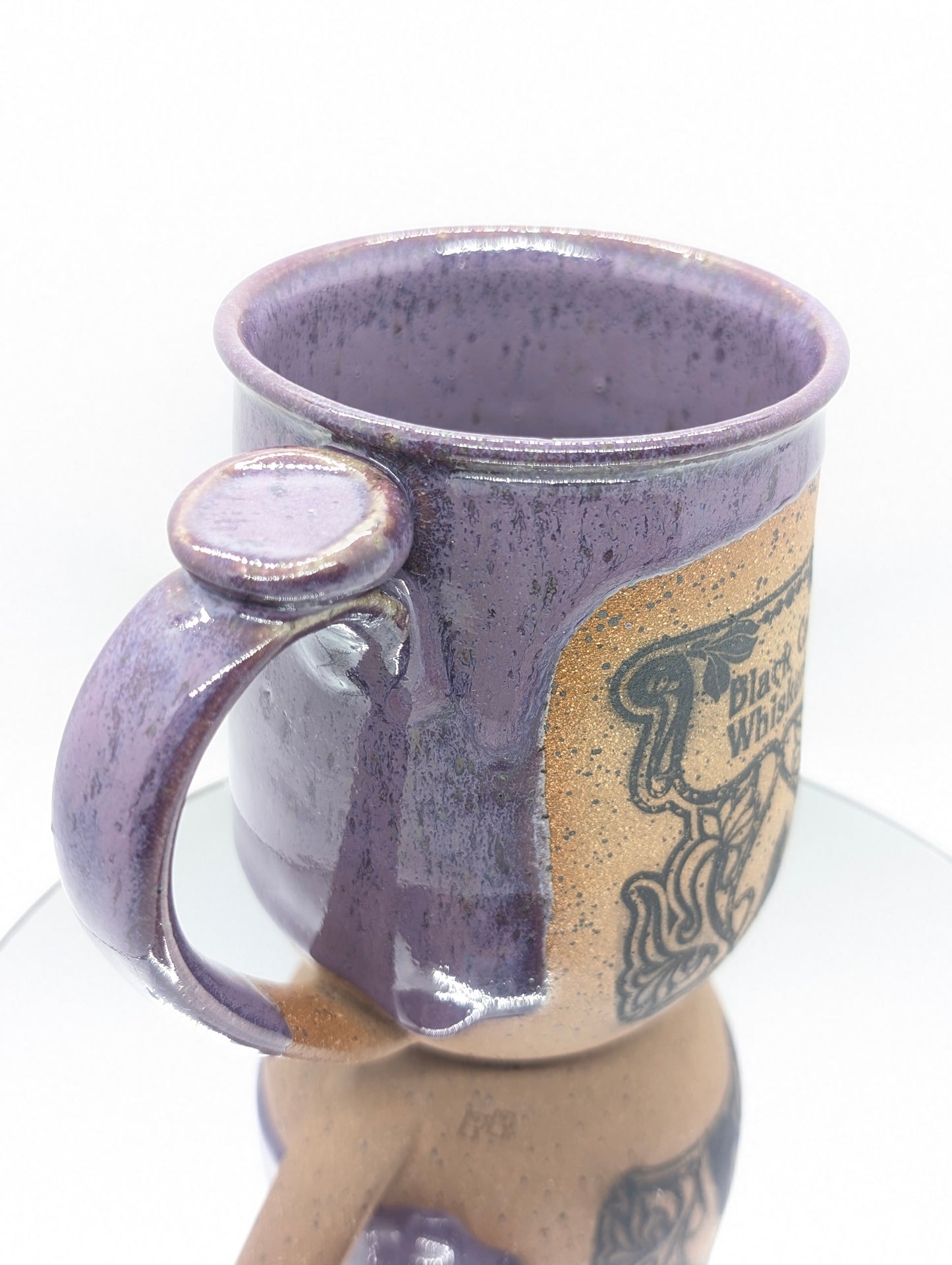 Black cat whiskers mug