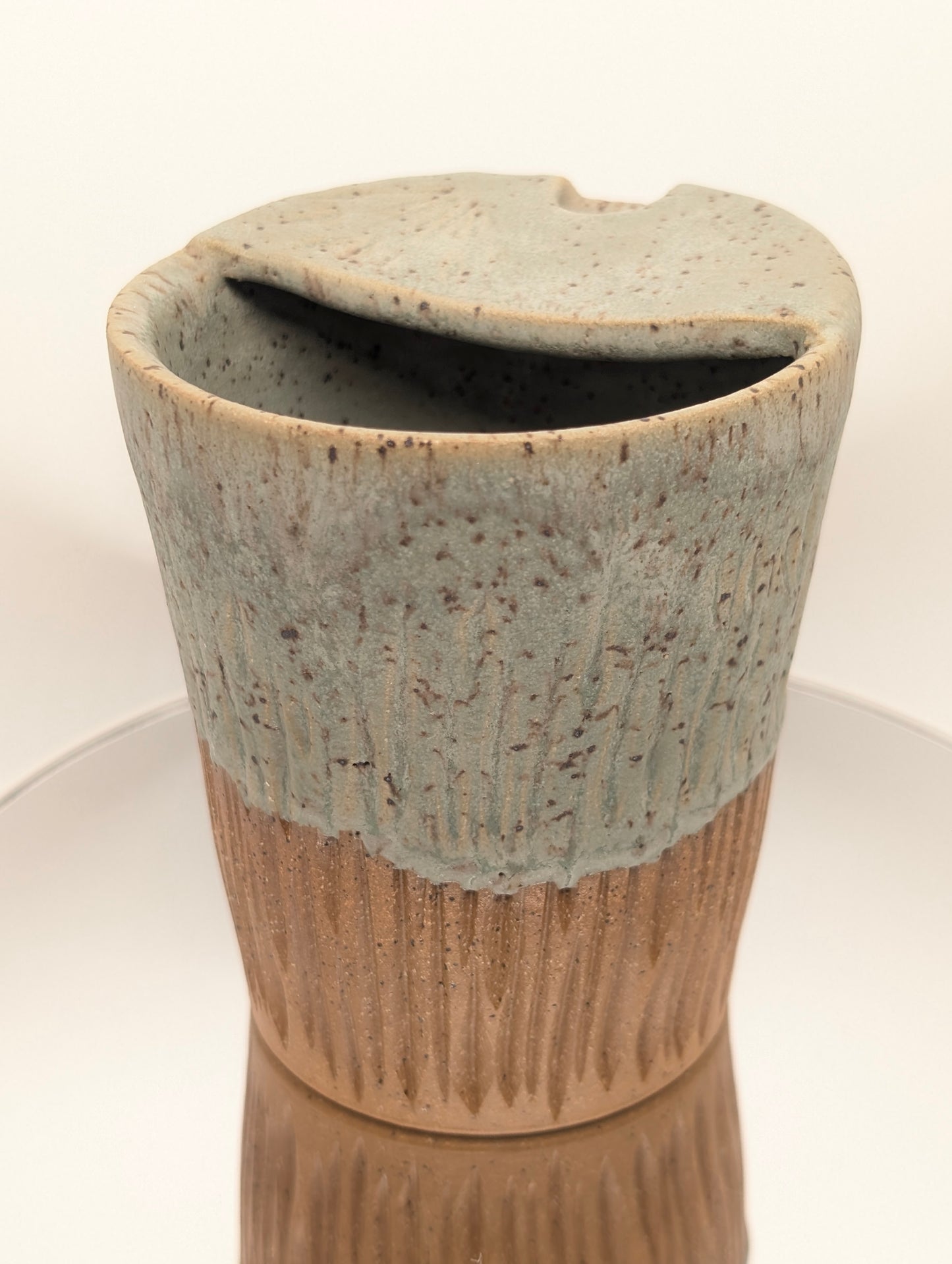 Seafoam matte travel tumbler