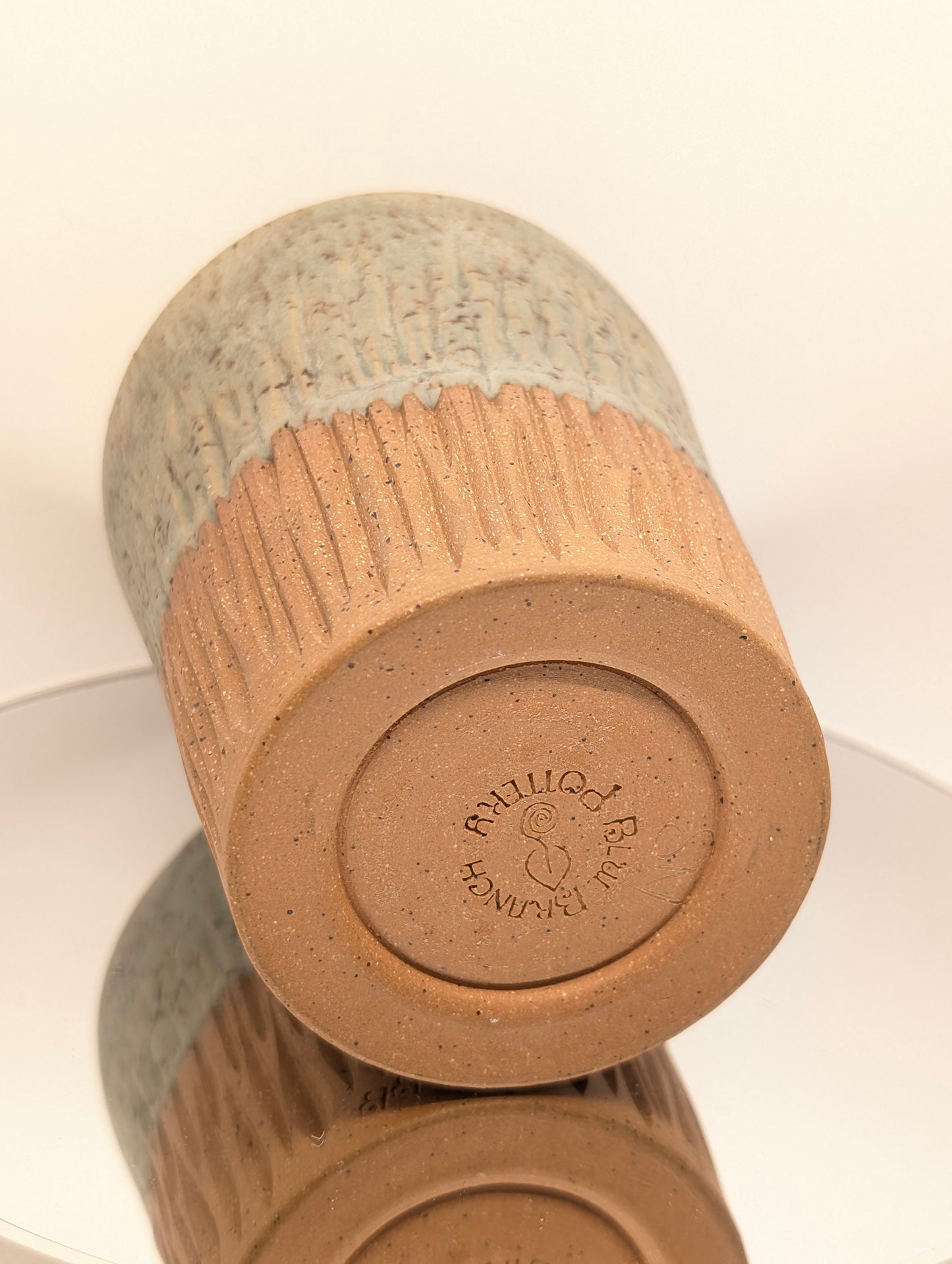 Seafoam matte travel tumbler