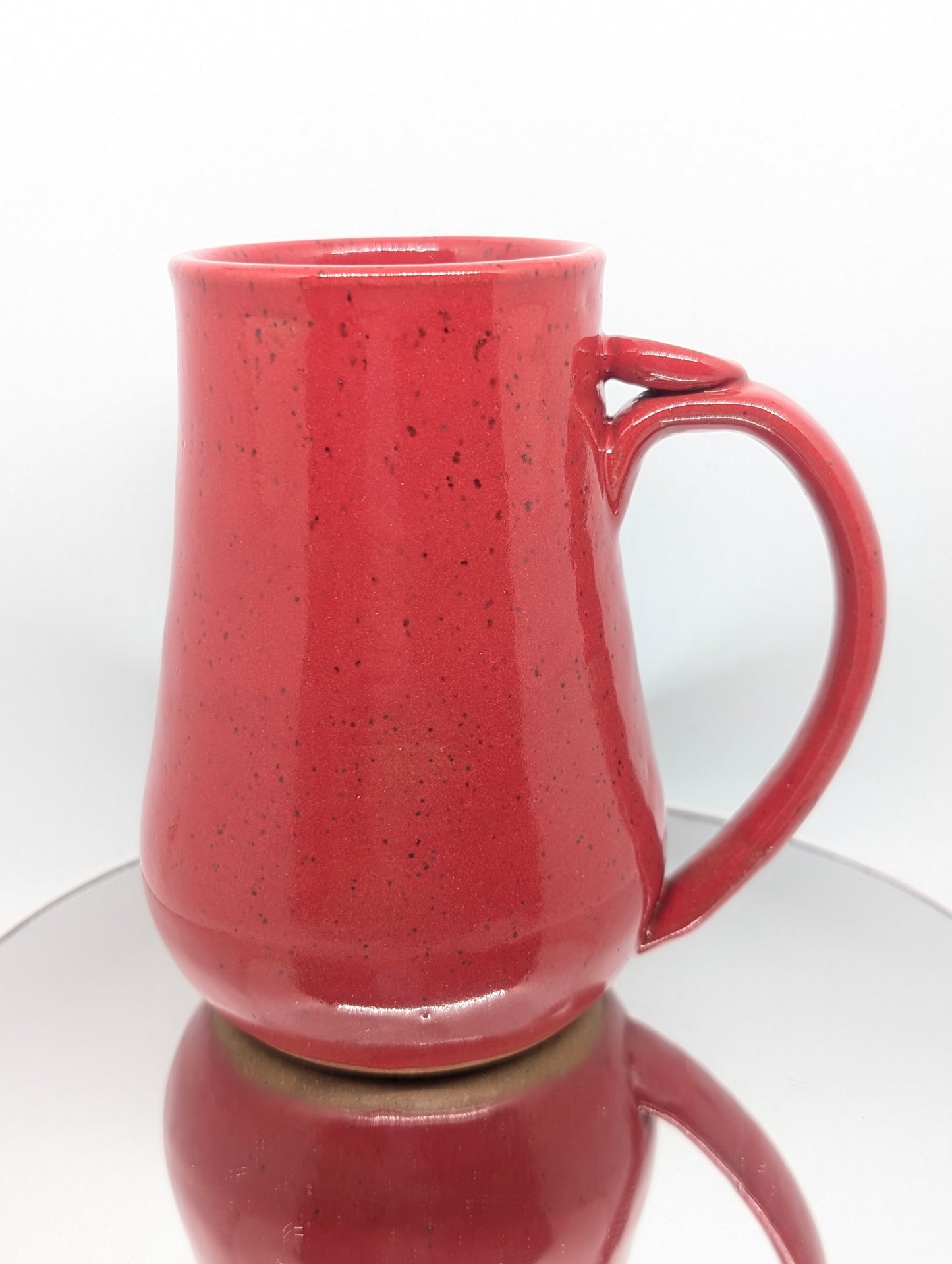 Red Snake mug with thumb rest
