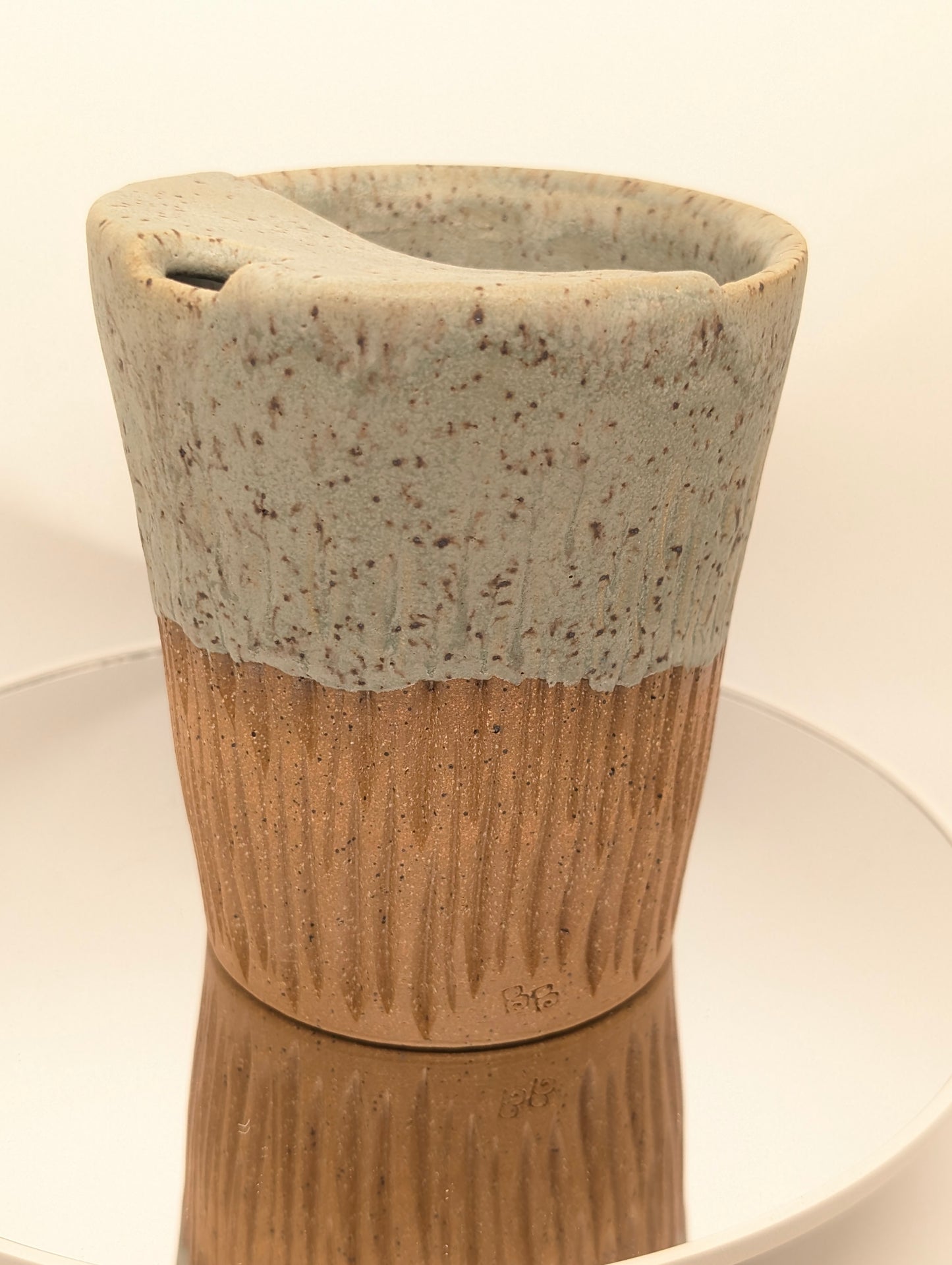 Seafoam matte travel tumbler