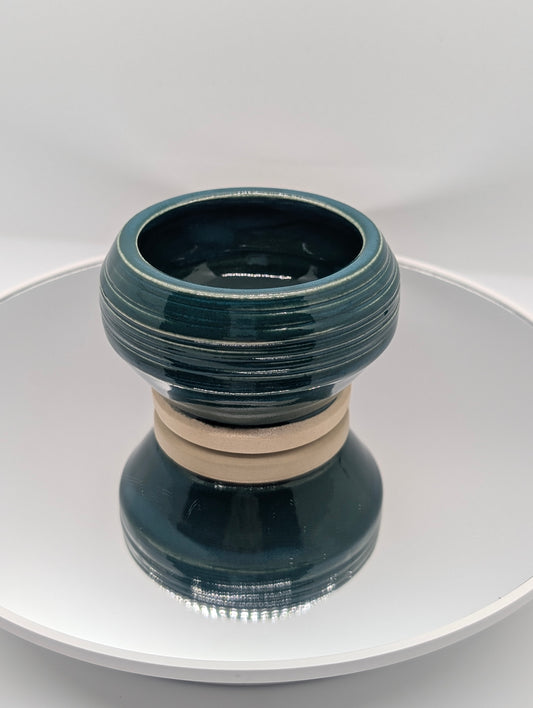 Teal mini planter