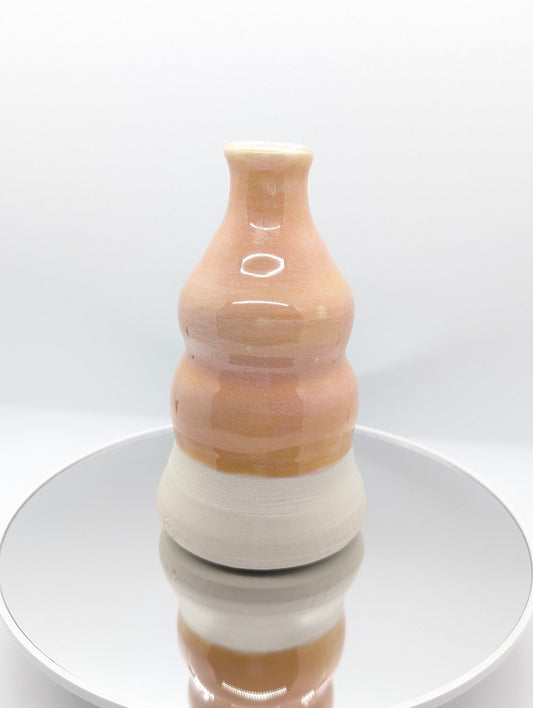 Peachy keen bubble vase