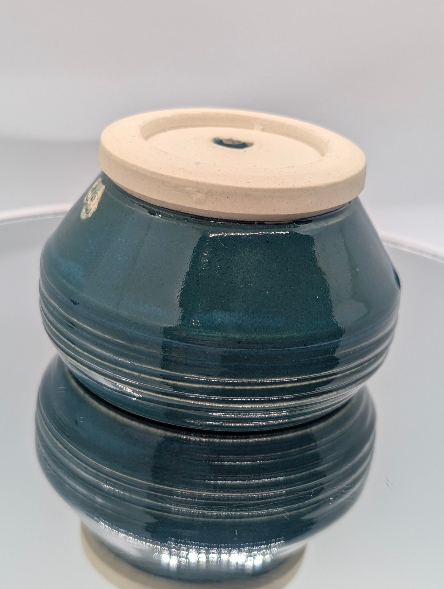 Teal mini planter