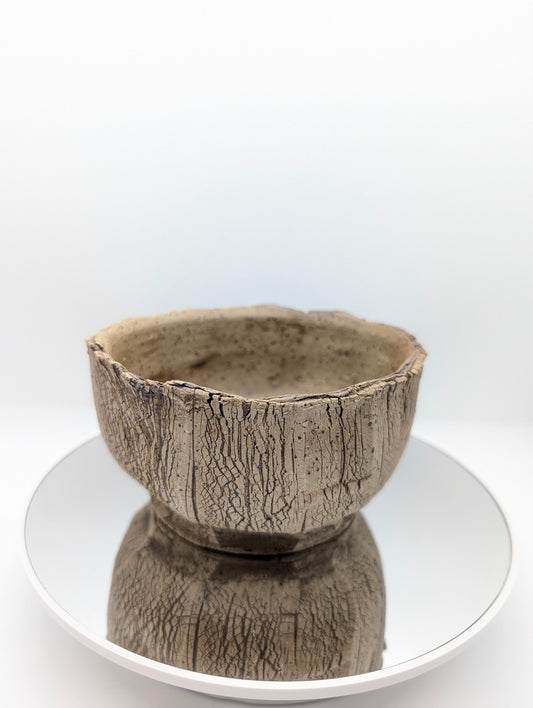 Earthy faceted planter